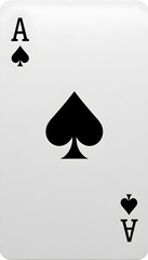 Ace of Spades playing card.