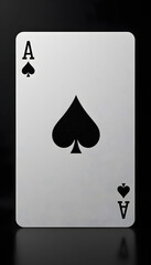 Ace of Spades playing card.