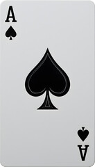 Ace of Spades playing card.