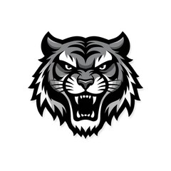 Obraz premium logo tatto tiger head mascot 
