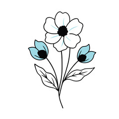 vector illustration of a flower