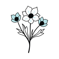 vector illustration of a flower