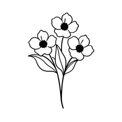 Obraz premium vector illustration of a flower