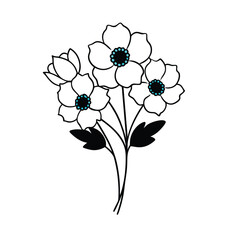 vector illustration of a flower