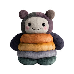 Adorable plush toy with vibrant colors and soft textures, perfect for children and playful decor in homes and nurseries