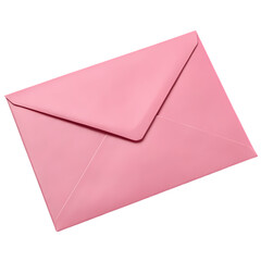Pink Envelope A Visual Representation of Correspondence and Communication on transparent background