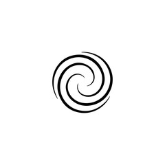 Spiral icon flat vector design.