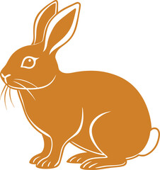 vector illustration of a rabbit