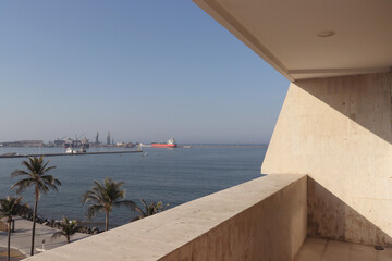 View of a port with some boats 