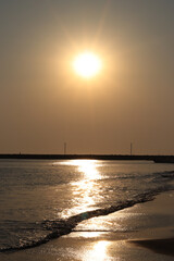 Sunrise on a beach in Veracruz 