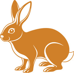 vector illustration of a rabbit