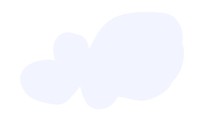 Obraz premium Abstract Pale Violet Cloud Blob Shape Vector Element