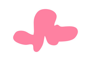 Abstract Pink Blob Shape Design Element Vector