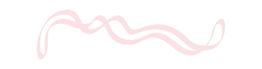 Abstract Pink Ribbon Wave Design Element Vector