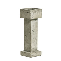Modern Concrete Planter Stand for Indoor or Outdoor Use, Decorative Ornamental Pot Holder for Home Gardens