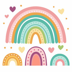 rainbow type colours