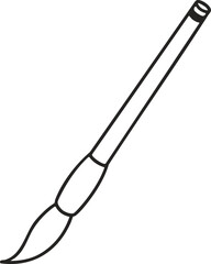 vector illustration of a brush