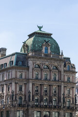 Facades of buildings of historical buildings Austria, Vienna