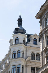 Facades of buildings of historical buildings Austria, Vienna