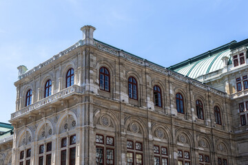 Facades of buildings of historical buildings Austria, Vienna