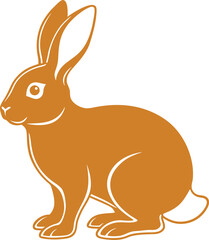 vector illustration of a rabbit