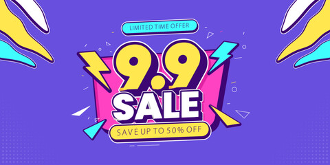 Super sale promo banner with discount offer. Flash sale banner background. Flash sale special offer banner for social media post or website banner