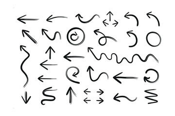 Arrows Collection: A comprehensive collection of hand-drawn arrow designs, perfect for adding a touch of bespoke artistry to digital projects.