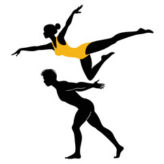  Dancer Silhouette Vector