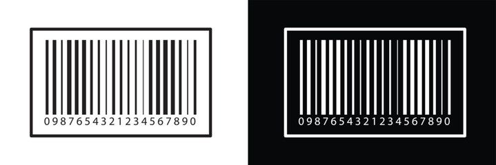 Barcode product distribution icon. Vector illustration on isolated transparent background. Business concept barcode pictogram. vector in eps 10.	