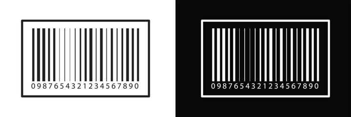 Barcode product distribution icon. Vector illustration on isolated transparent background. Business concept barcode pictogram. vector in eps 10.	