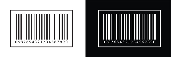 Barcode product distribution icon. Vector illustration on isolated transparent background. Business concept barcode pictogram. vector in eps 10.	