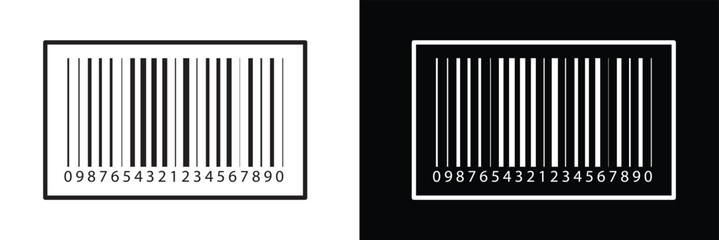 Barcode product distribution icon. Vector illustration on isolated transparent background. Business concept barcode pictogram. vector in eps 10.	