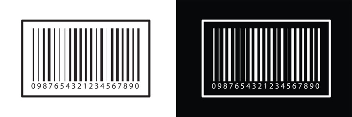 Bar code vector cartoon icon. Vector illustration barcode on white background. Isolated cartoon illustration in eps 10.	