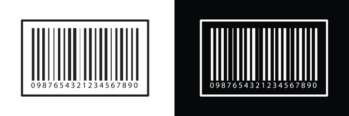 Bar code vector cartoon icon. Vector illustration barcode on white background. Isolated cartoon illustration in eps 10.	
