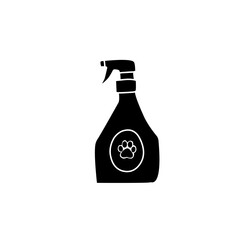 dog spray bottle silhouette icon