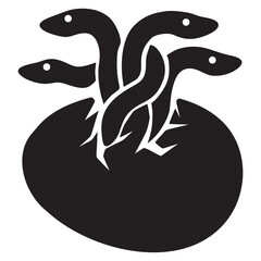 hatching snake egg icon