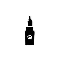 dog spray bottle silhouette icon
