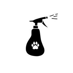 dog spray bottle silhouette icon