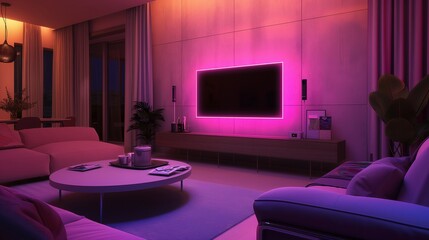 tv lounge 
embeliish tv or led room 
different lights tv room
