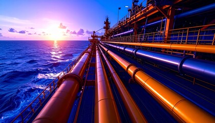 Naklejka premium Navigating the World: How Tankers Power Global Trade