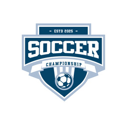 football logo, badge design template
