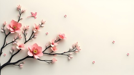 Papercraft Birds and Blossoms: A Collection of Serene and Colorful Nature-Inspired Art