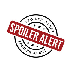 Spoiler Alert Rubber Stamp Vector Template