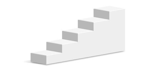 Stairs podium stage vector, symbolizing ascent, progress, and achievement. Ideal for presentations, awards ceremonies, business success, or educational milestones.