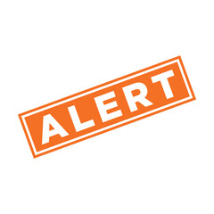 Alert Rubber Stamp Vector Template