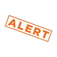 Alert Rubber Stamp Vector Template