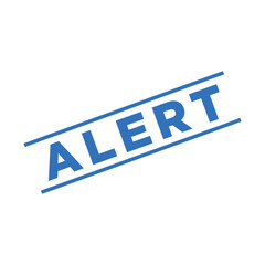 Alert Rubber Stamp Vector Template