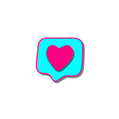 Like Heart social media