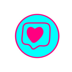 Like Heart social media