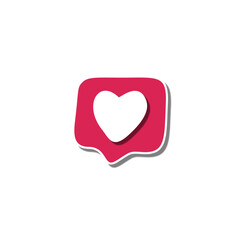 Like Heart social media
